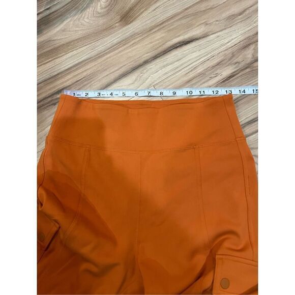 Athleta Delancey Straight Cargo Pants Foliage Orange Sz S - Picture 6 of 8